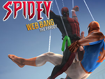 Spidey Web Bang - Gay Porn Parody Game with Thief Twinks